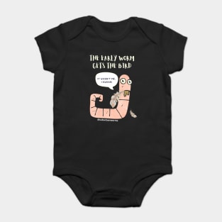 The Early Worm Gets The Bird Baby Bodysuit